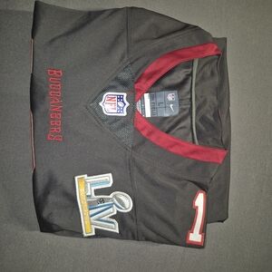 Nike Buccaneers Black and Red Jersey